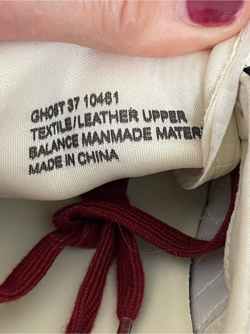 Back 70 Ghost sneaker Burgundy & White Retro Trainer - Picture 10 of 13